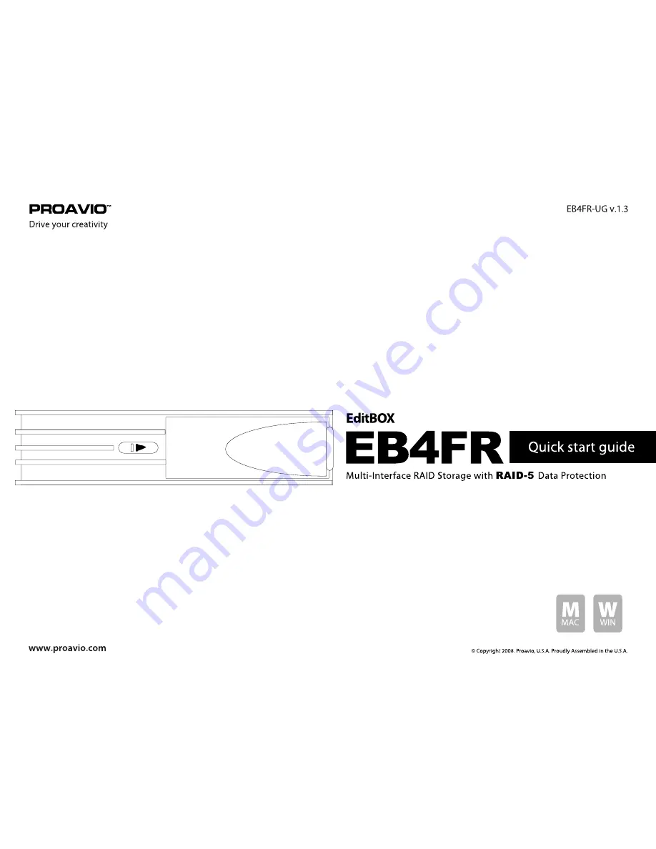 proavio EB4FR Скачать руководство пользователя страница 1