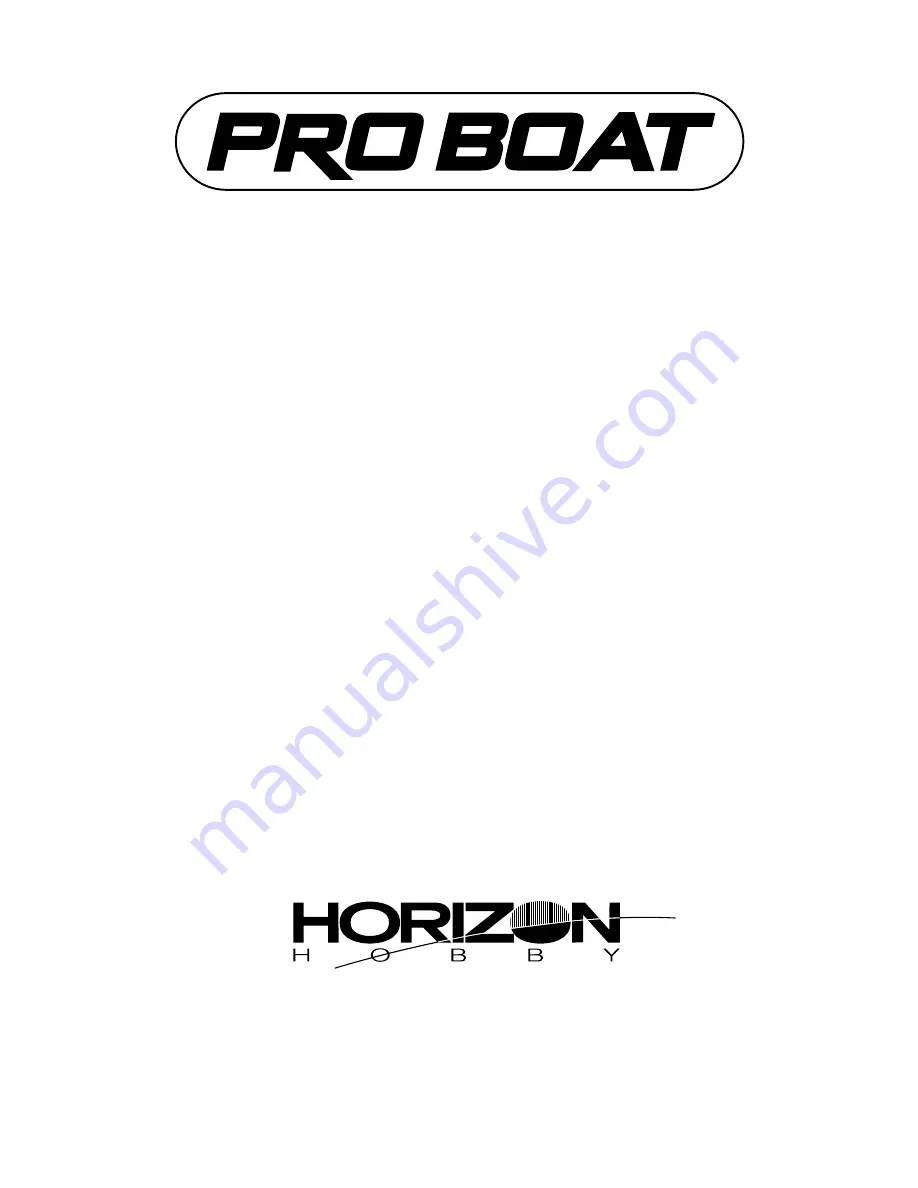 ProBoat PRB4075 Owner'S Manual Download Page 16