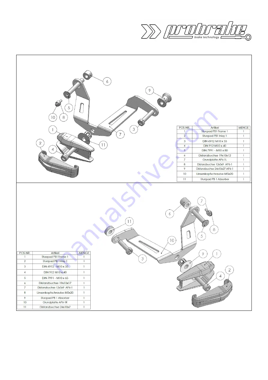 probrake AP6-1 Mounting Instruction Download Page 1