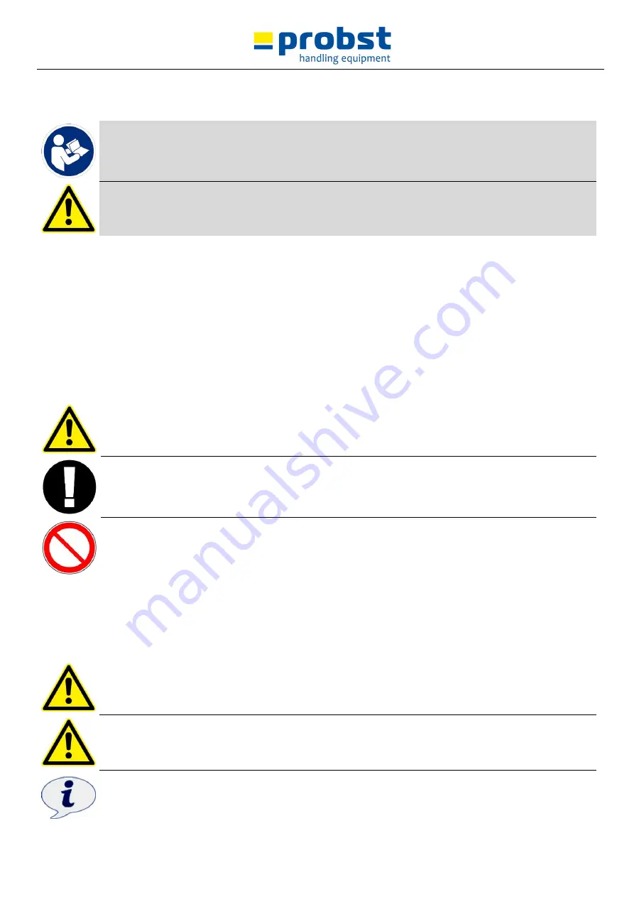 probst SDH-H Operating Instructions Manual Download Page 6