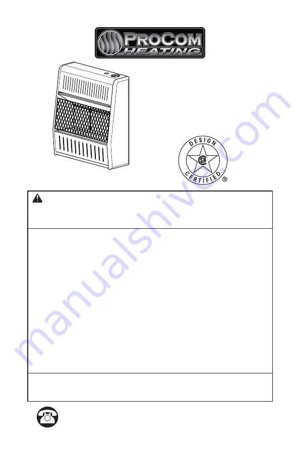 Procom ML100HBAHR Owner'S Operation And Installation Manual Download Page 1