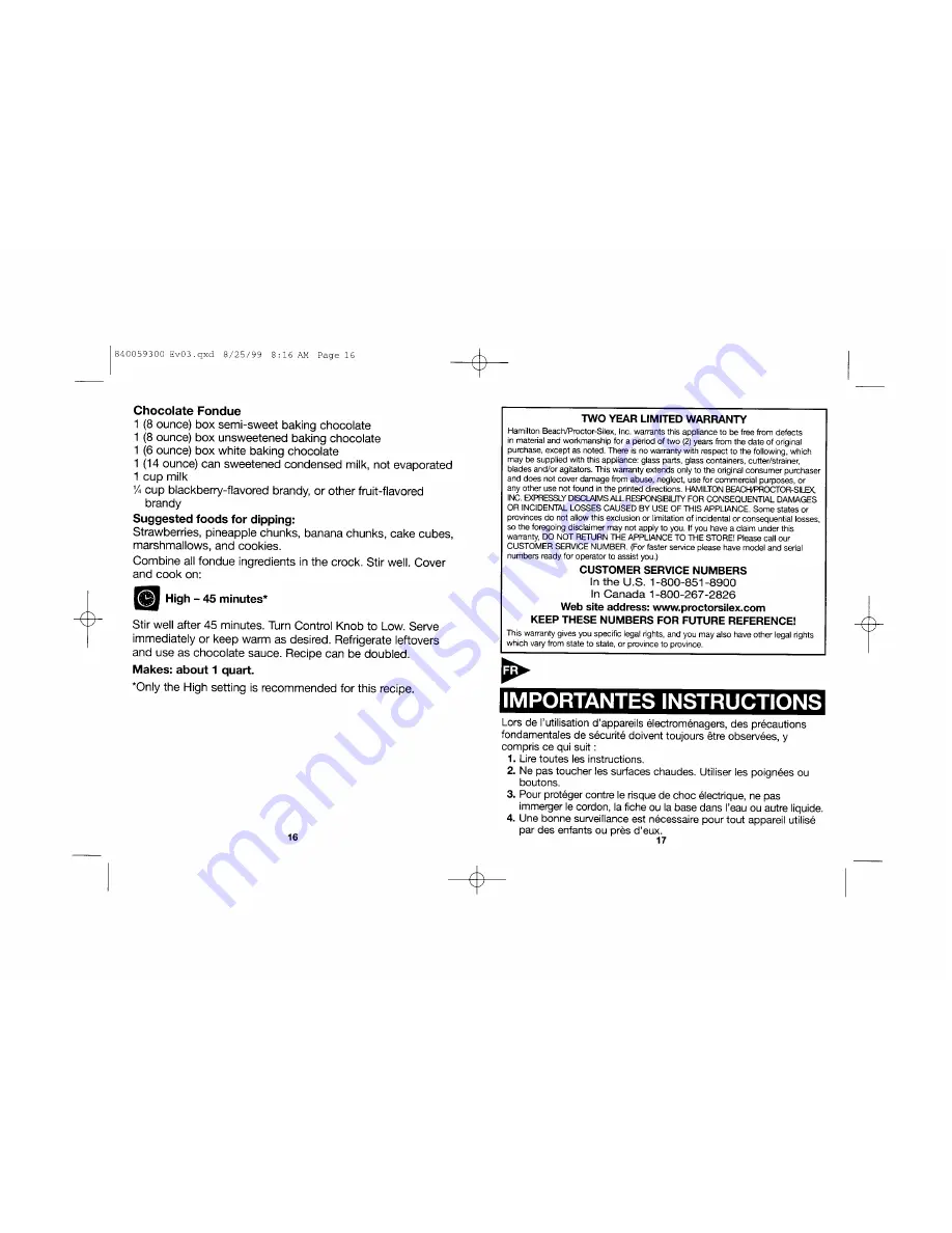 Proctor-Silex 33325 Use & Care Manual Download Page 9