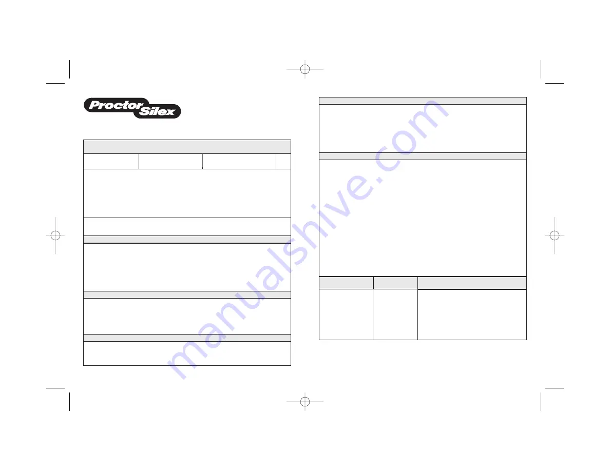 Proctor-Silex 840174700 Manual Download Page 12