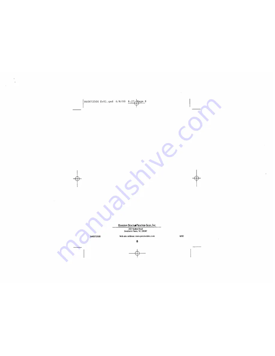 Proctor-Silex A607A Скачать руководство пользователя страница 5