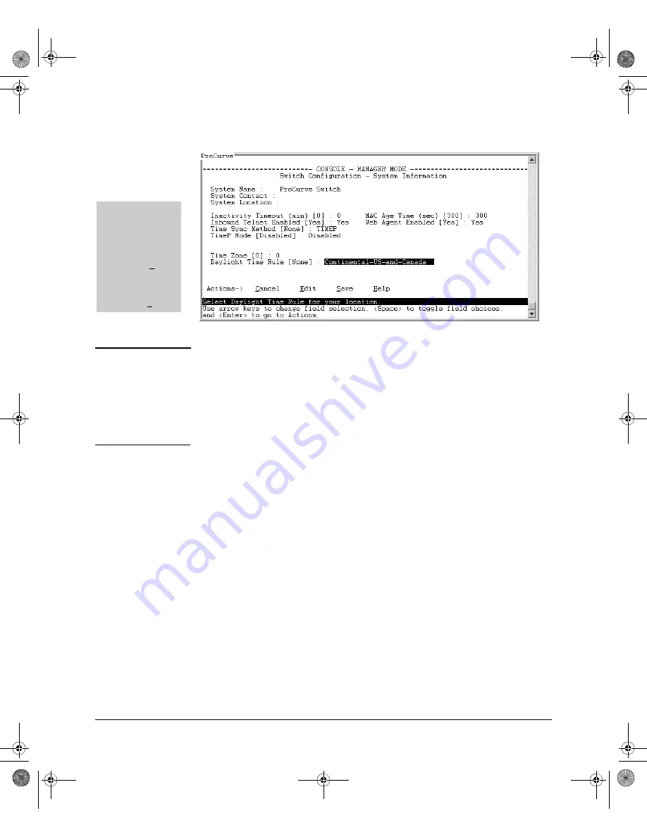 ProCurve 3500yl Series Management And Configuration Manual Download Page 123