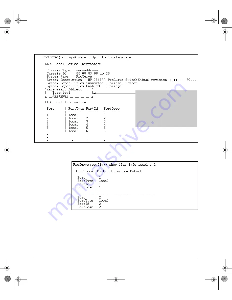 ProCurve 3500yl Series Management And Configuration Manual Download Page 428