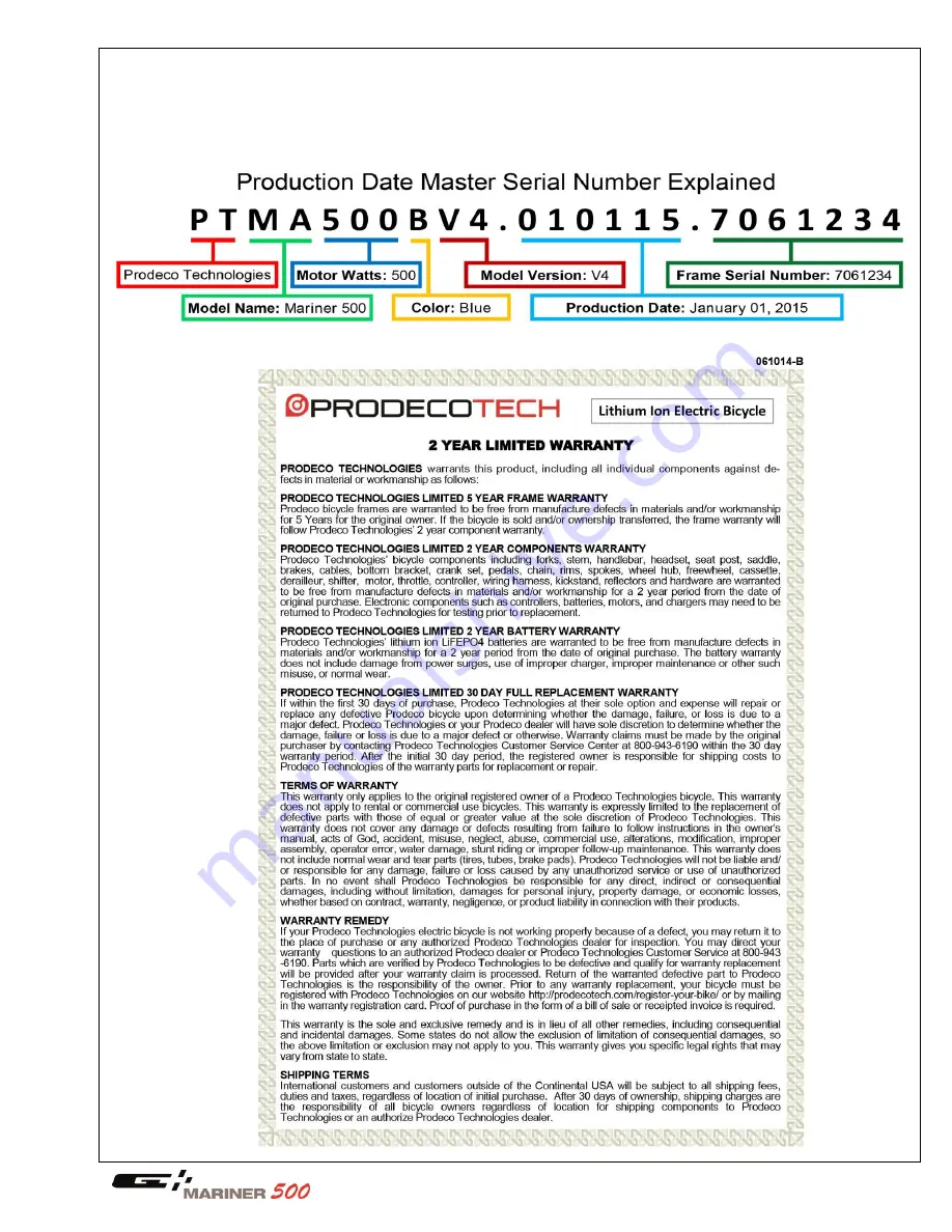 Prodeco Technologies Mariner 500 v4 User Manual Download Page 27