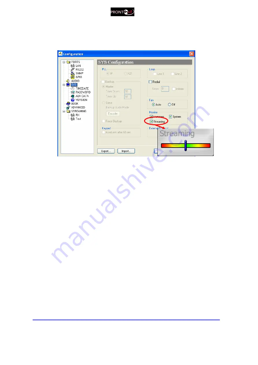 Prodys ProntoNet User Manual Download Page 45