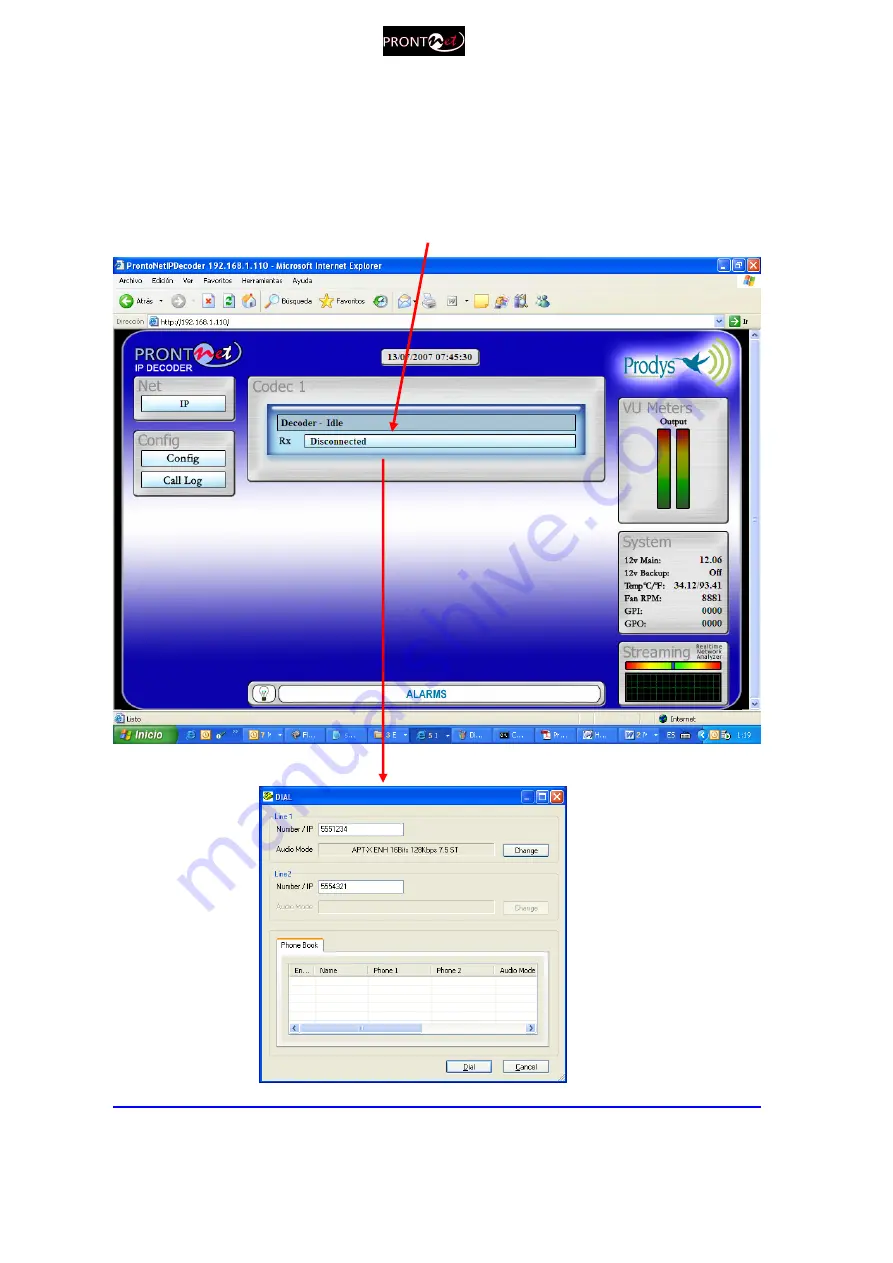 Prodys ProntoNet User Manual Download Page 47