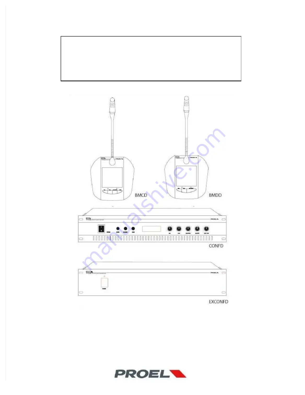 PROEL BMCD Instruction Manual Download Page 1