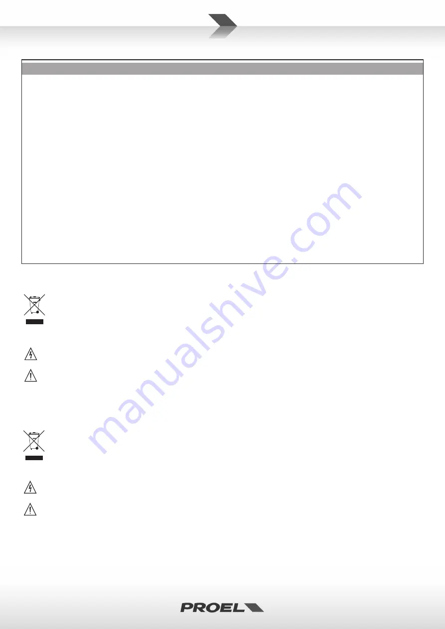 PROEL DPX1200PFC User Manual Download Page 2