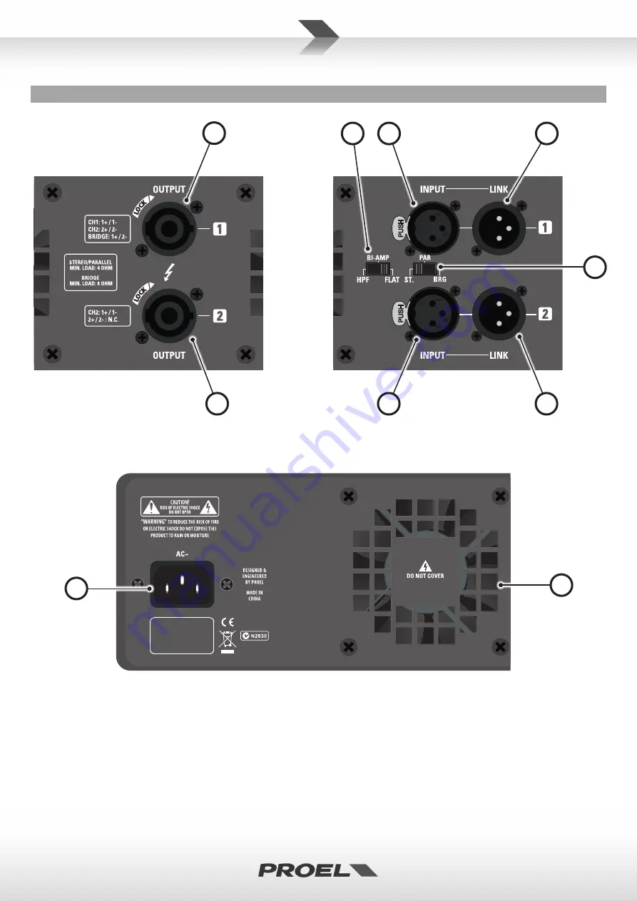 PROEL DPX1200PFC Скачать руководство пользователя страница 7