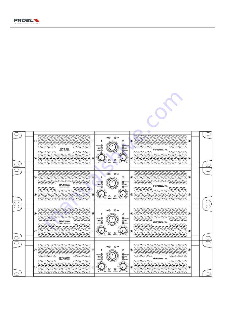 PROEL HP-X series Service Manual Download Page 1