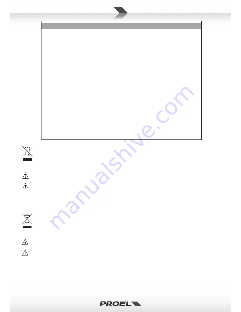 PROEL hpx8000 User Manual Download Page 2