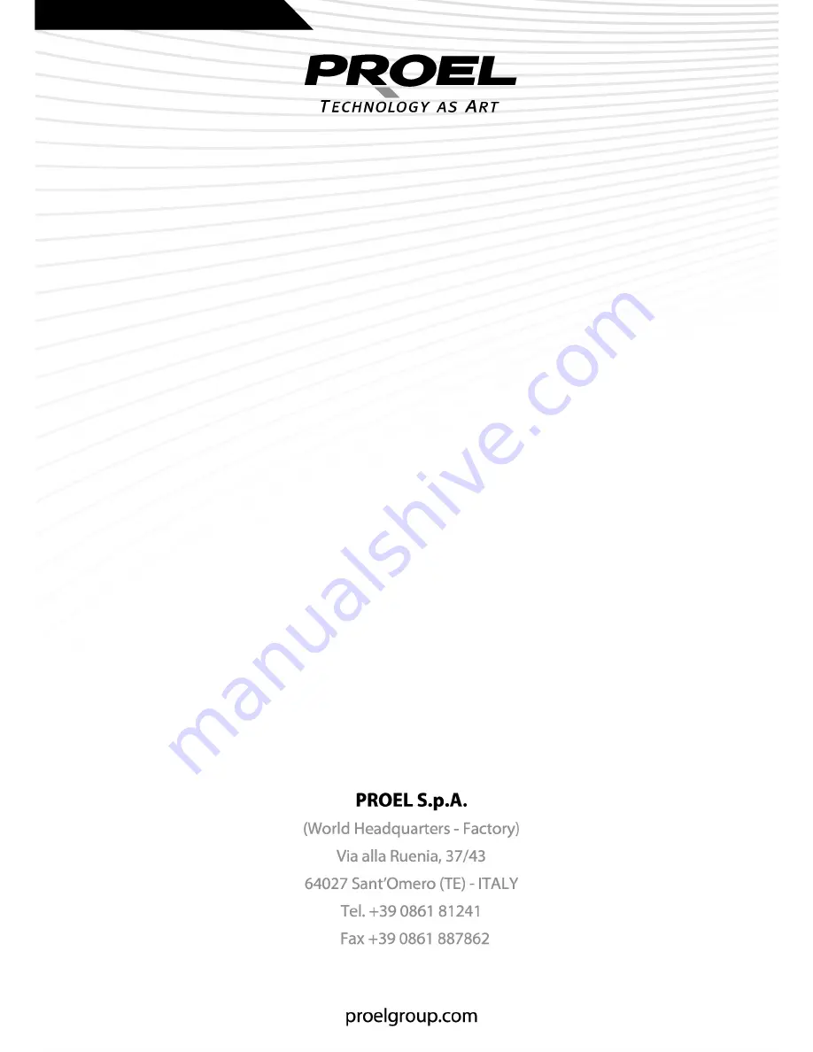 PROEL PLLED160 User Manual Download Page 16