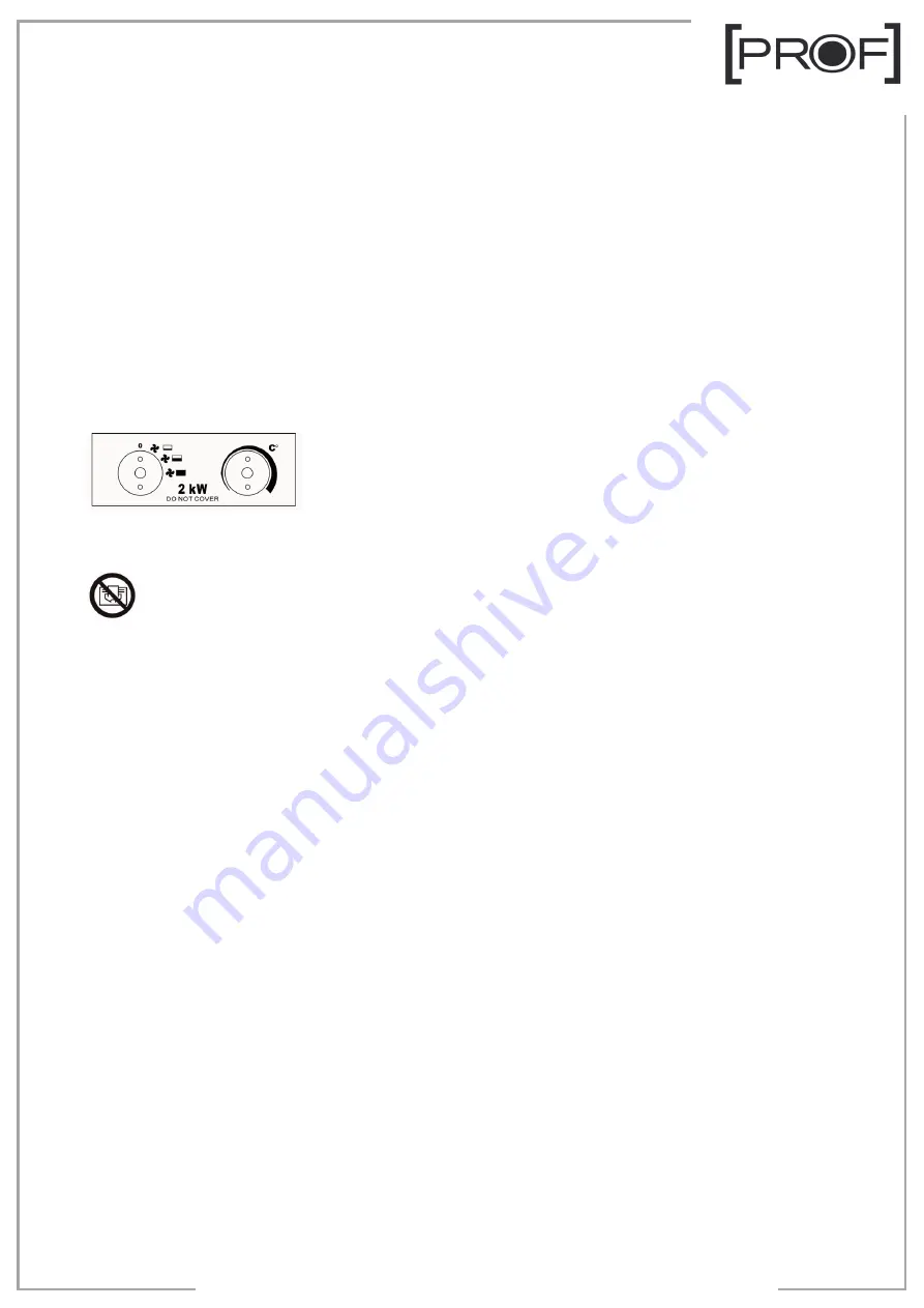 PROF IFH01-20H Instruction Manual Download Page 9