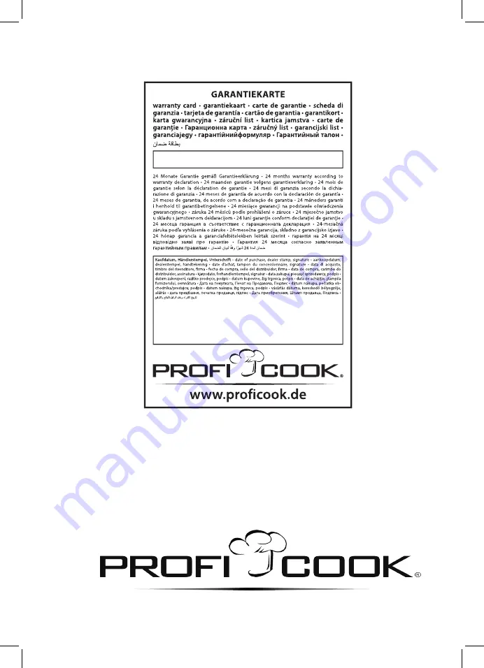 Profi Cook PC-AE 1070 Instruction Manual Download Page 90