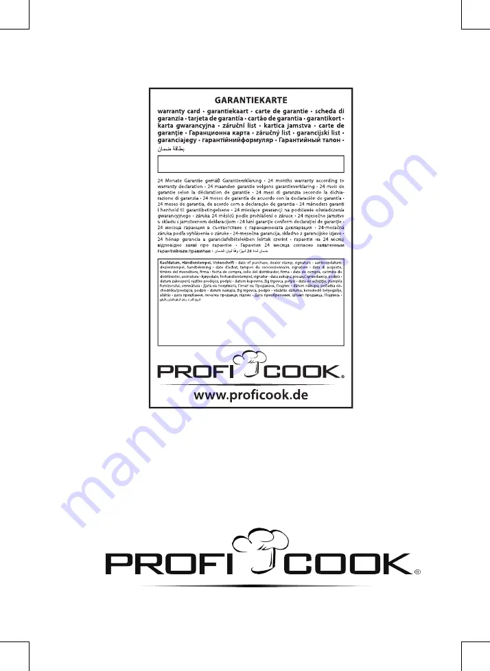 Proficook PC-AE 1069 Instruction Manual Download Page 90