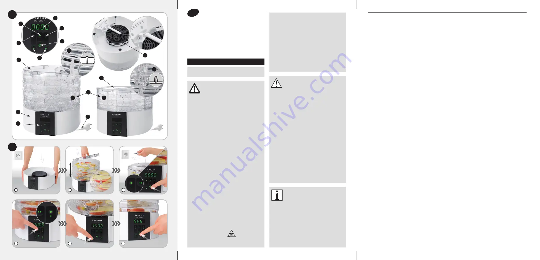 PROFILO PFD1350W KuruMaX User Manual Download Page 2