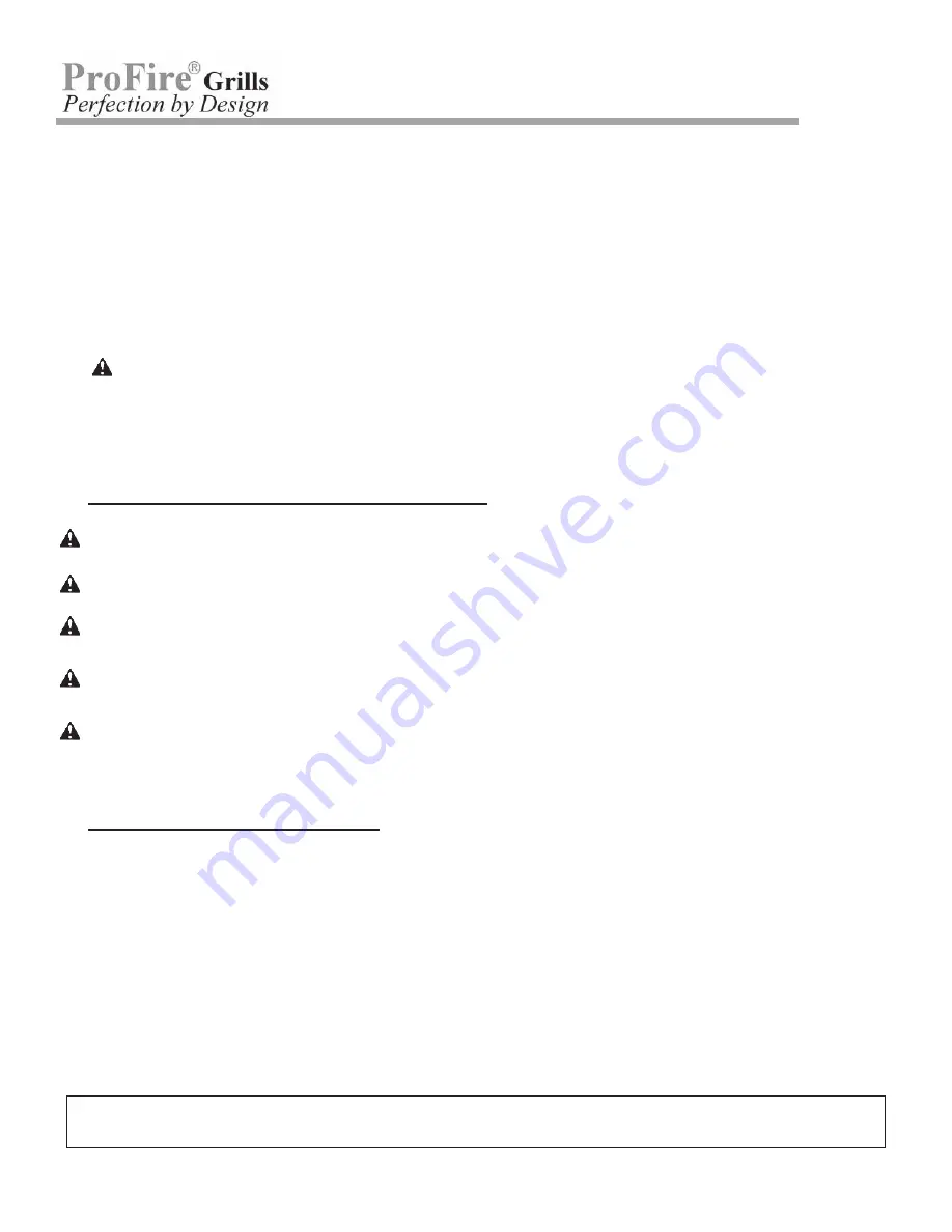 ProFire 27G Owner'S Manual & Installation Instructions Download Page 4