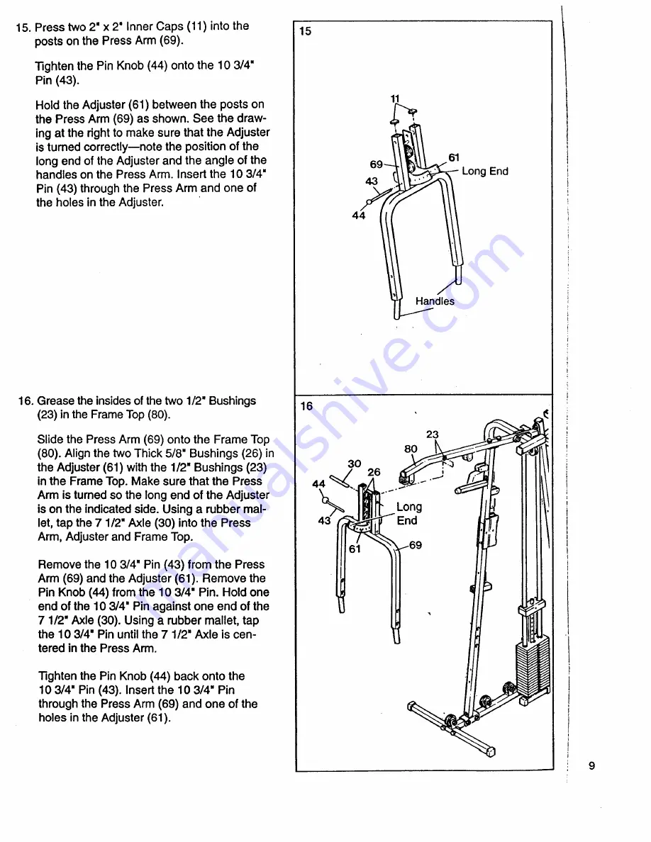 ProForm 1800ci Manual Download Page 9