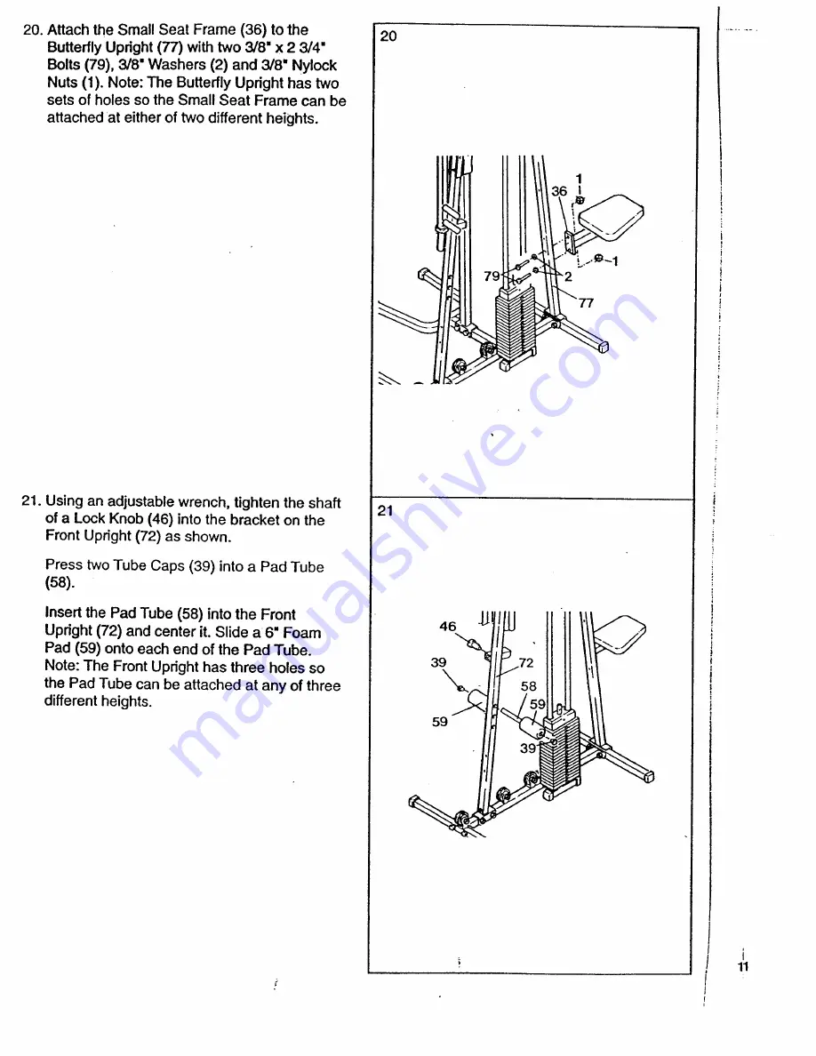 ProForm 1800ci Manual Download Page 11