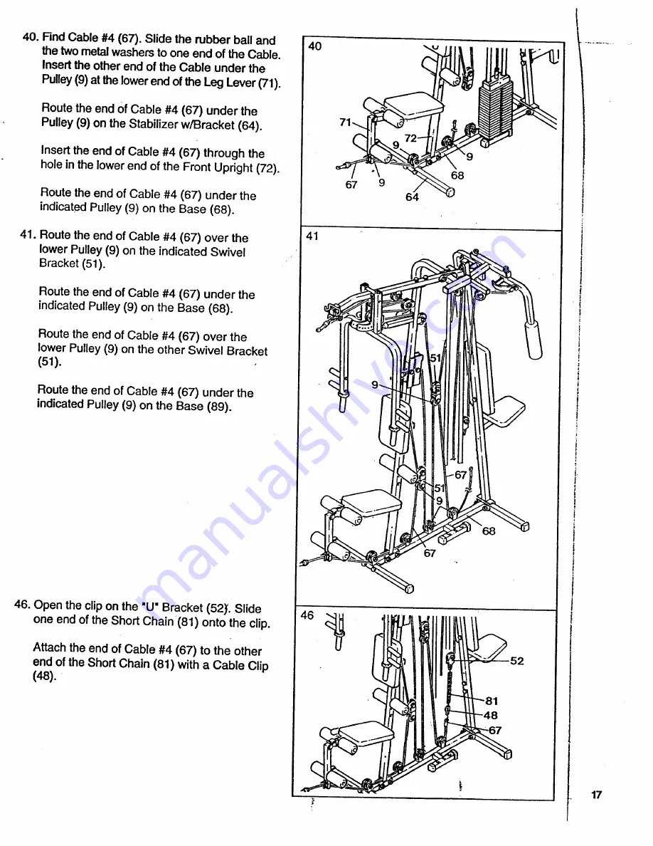 ProForm 1800ci Скачать руководство пользователя страница 17