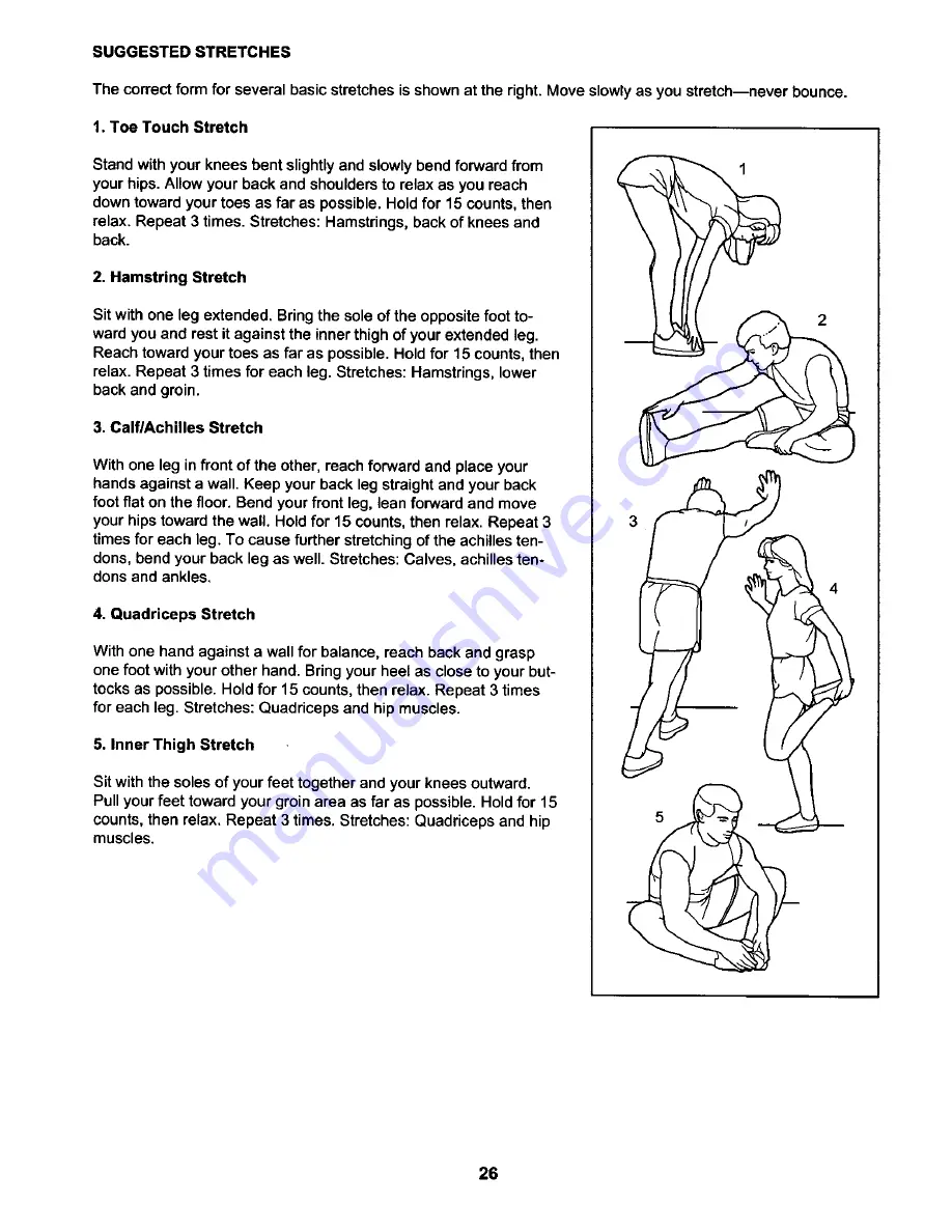 ProForm 515 s CrossWalk User Manual Download Page 26