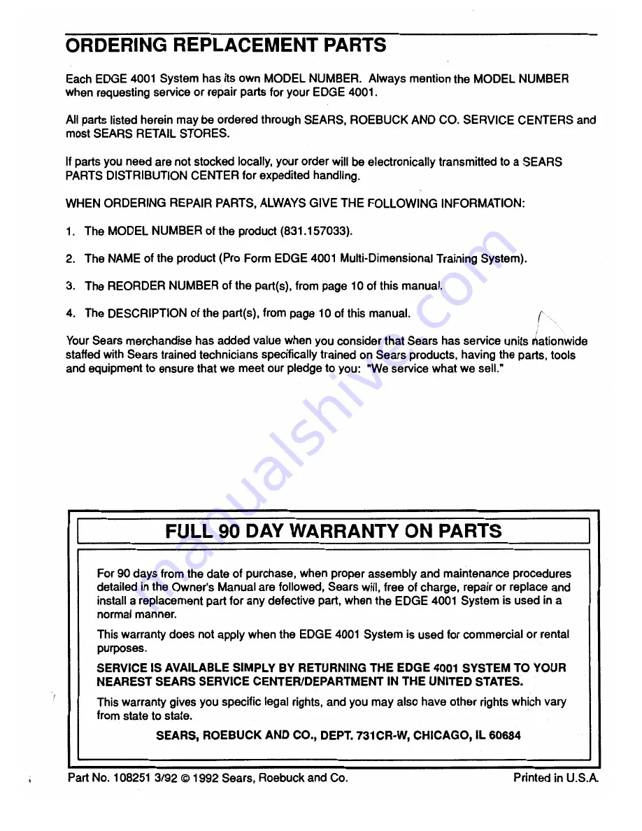 ProForm 831.157033 User Manual Download Page 12