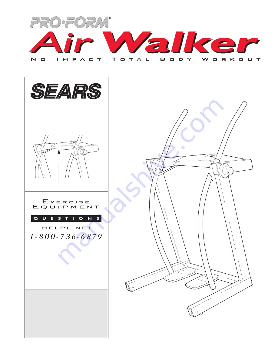 ProForm Air Walker 831.290824 User Manual Download Page 1