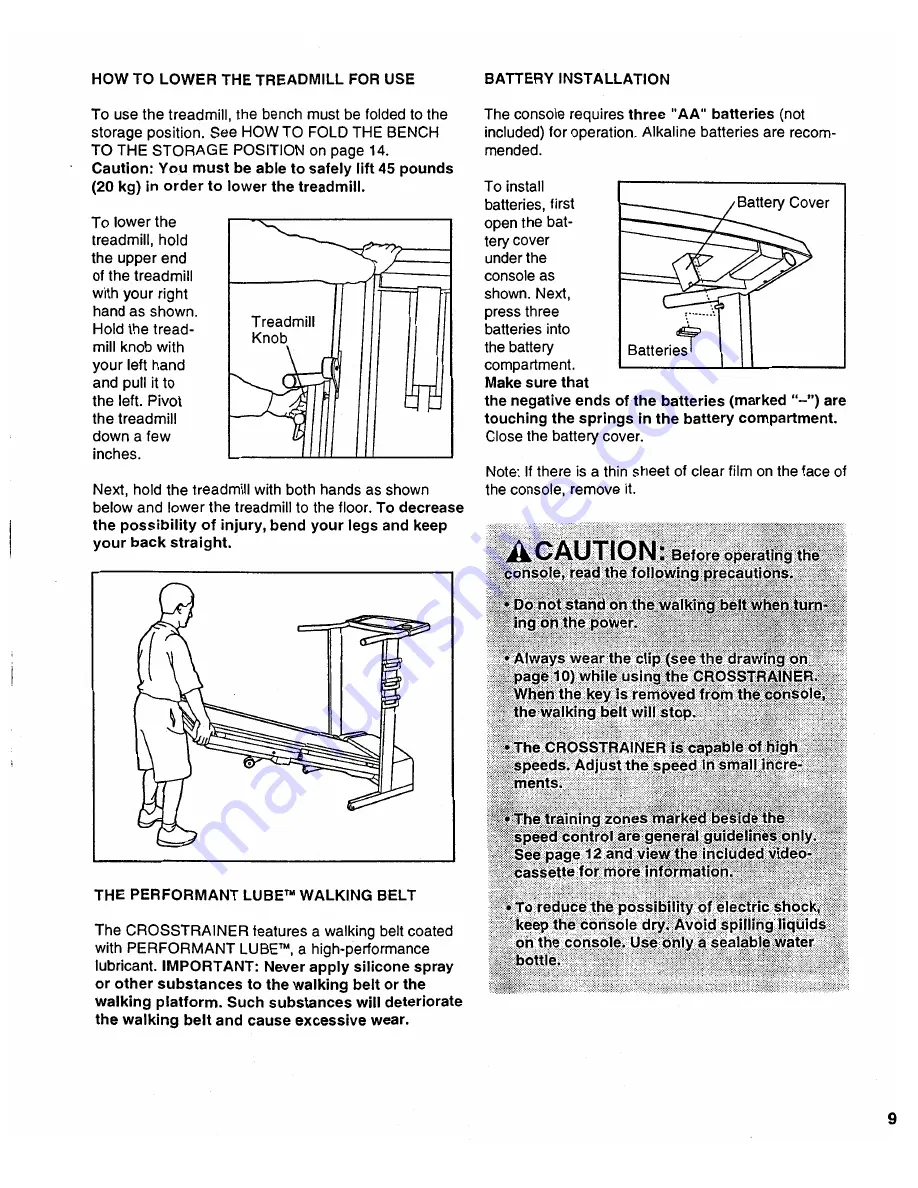 ProForm CROSSTRAINER User Manual Download Page 8