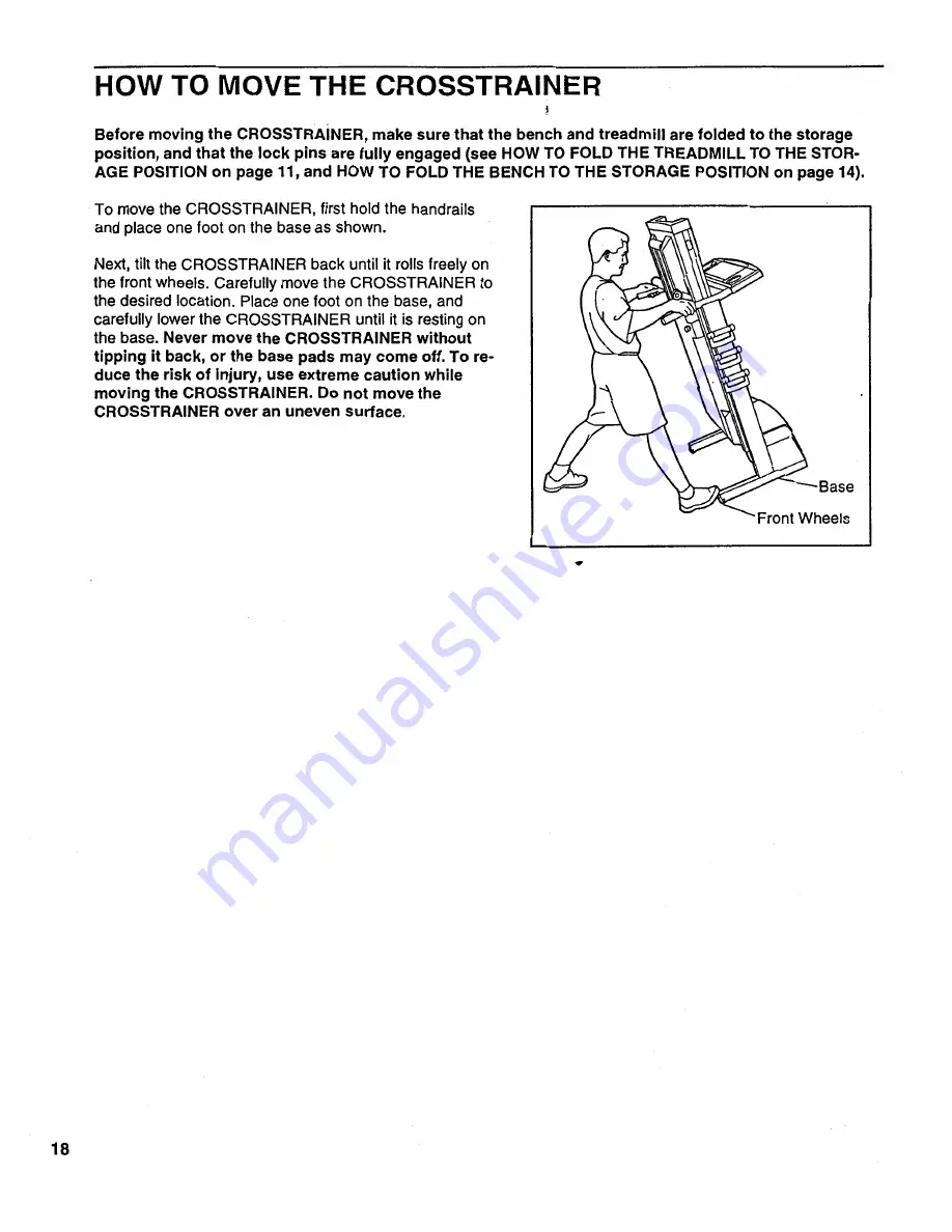 ProForm CROSSTRAINER User Manual Download Page 16