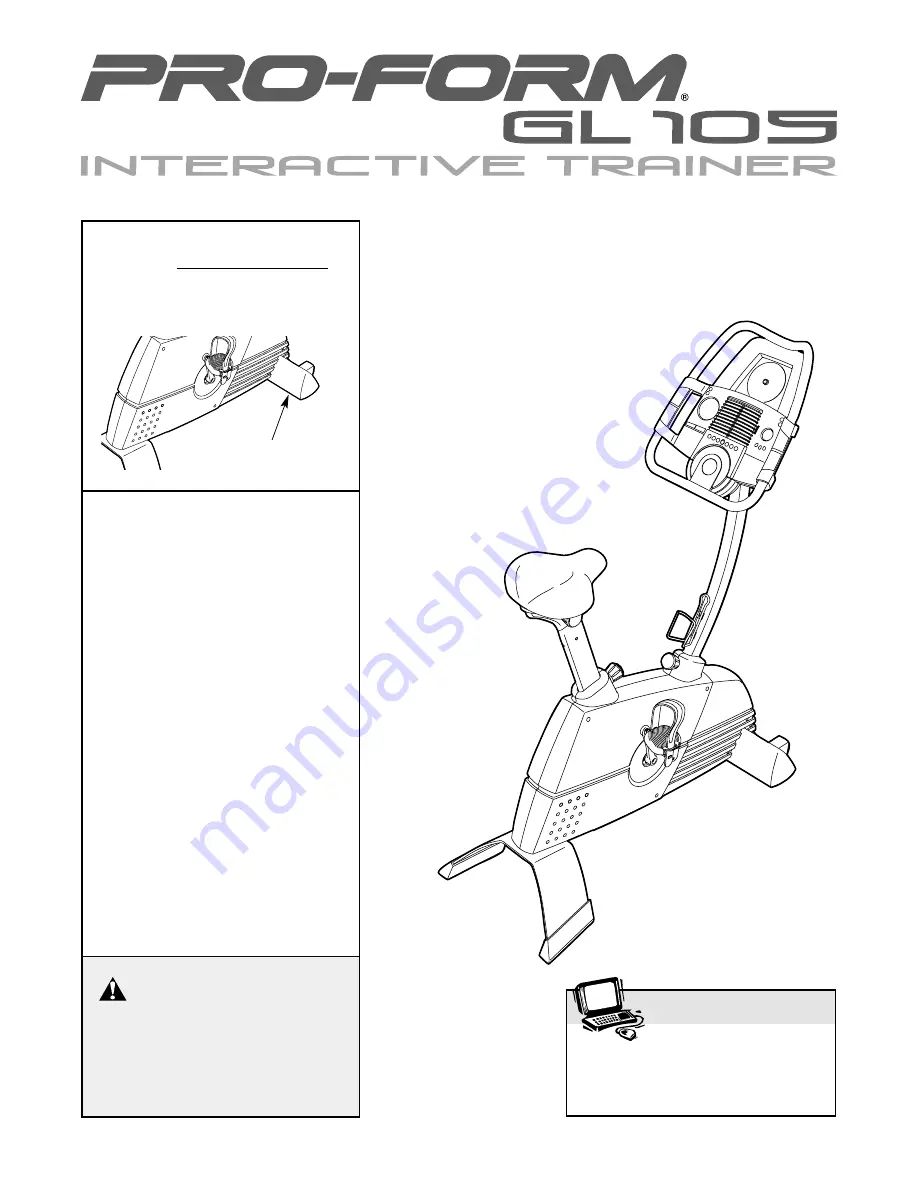 ProForm GL 105 User Manual Download Page 1