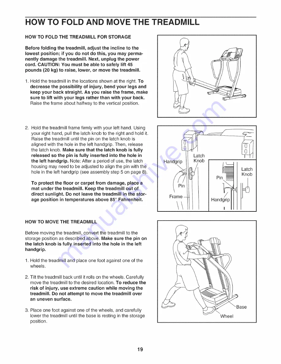 ProForm PFTL91205.1 User Manual Download Page 19