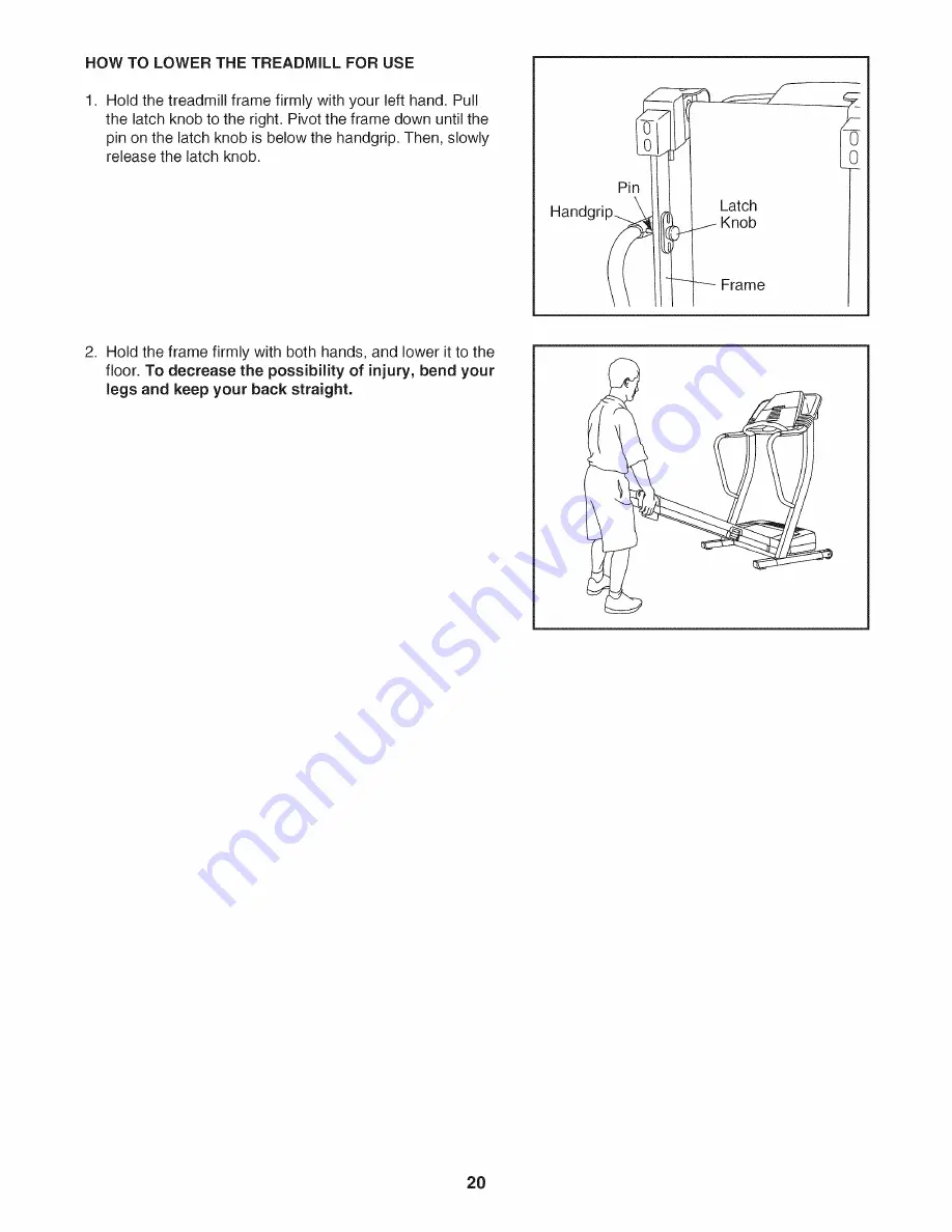 ProForm PFTL91205.1 User Manual Download Page 20