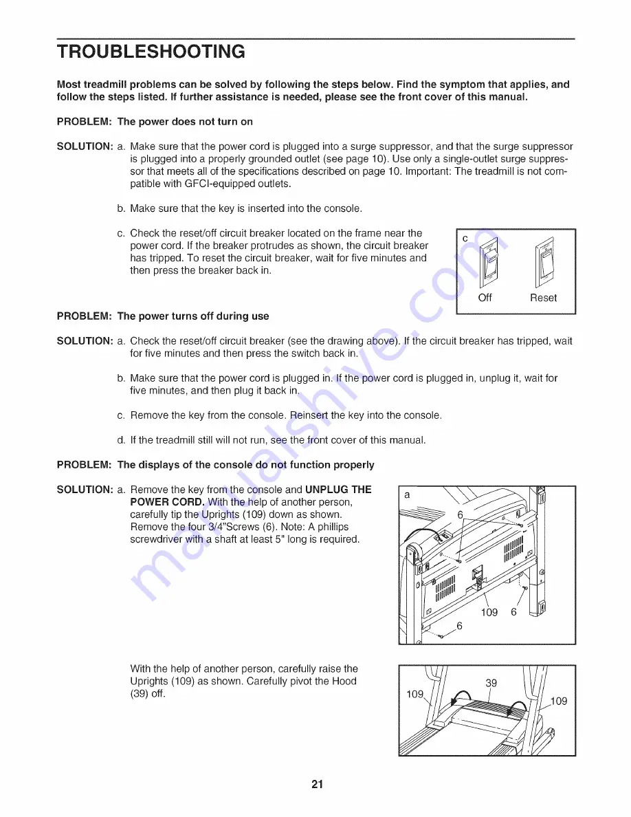 ProForm PFTL91205.1 User Manual Download Page 21