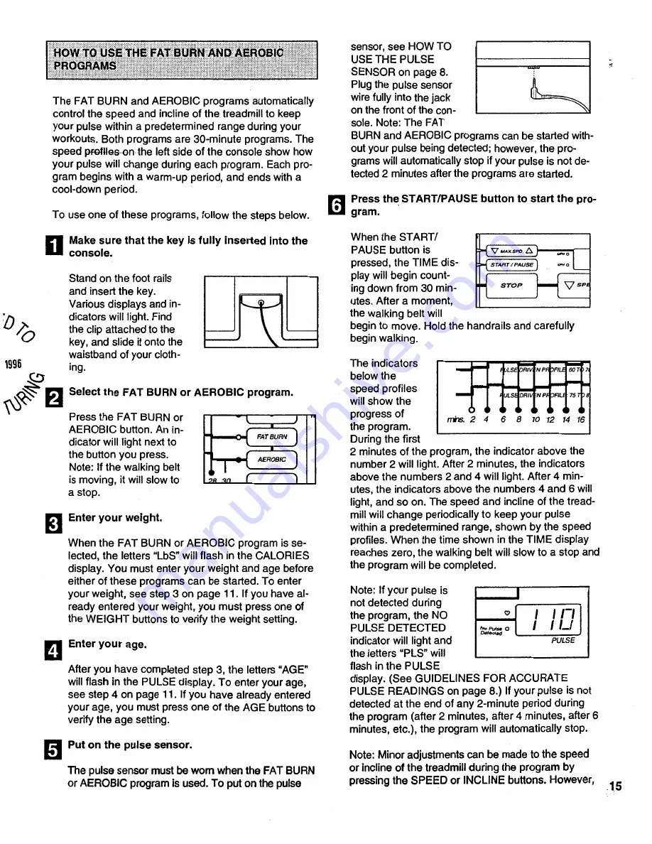 ProForm SEARS 730si User Manual Download Page 15