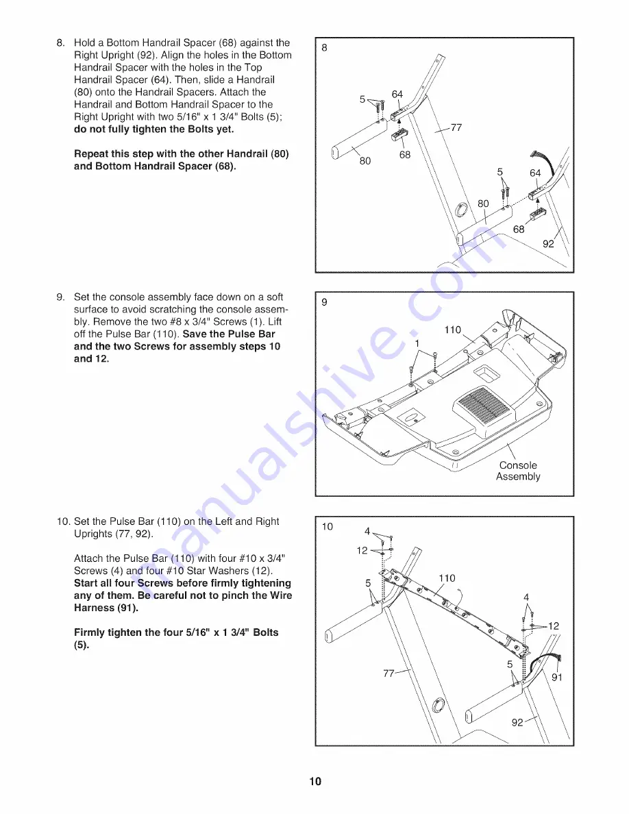 ProForm XP 580 Скачать руководство пользователя страница 10