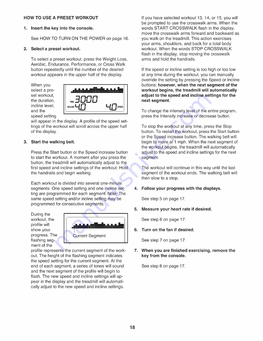 ProForm XP 580 User Manual Download Page 18