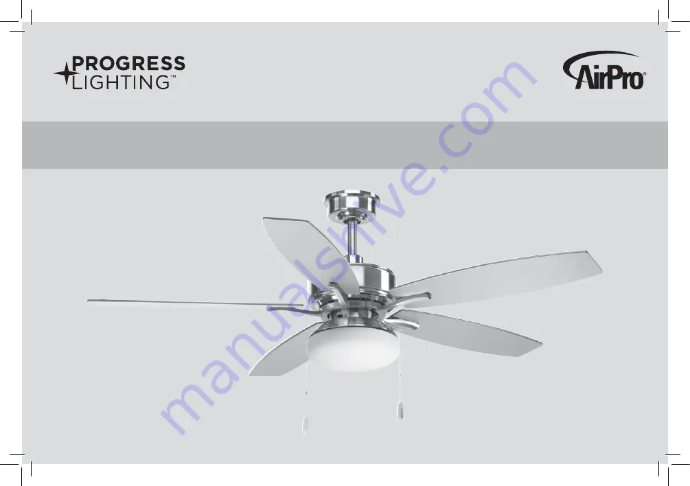 Progress Lighting AirPro P2552 Installation Manual Download Page 1