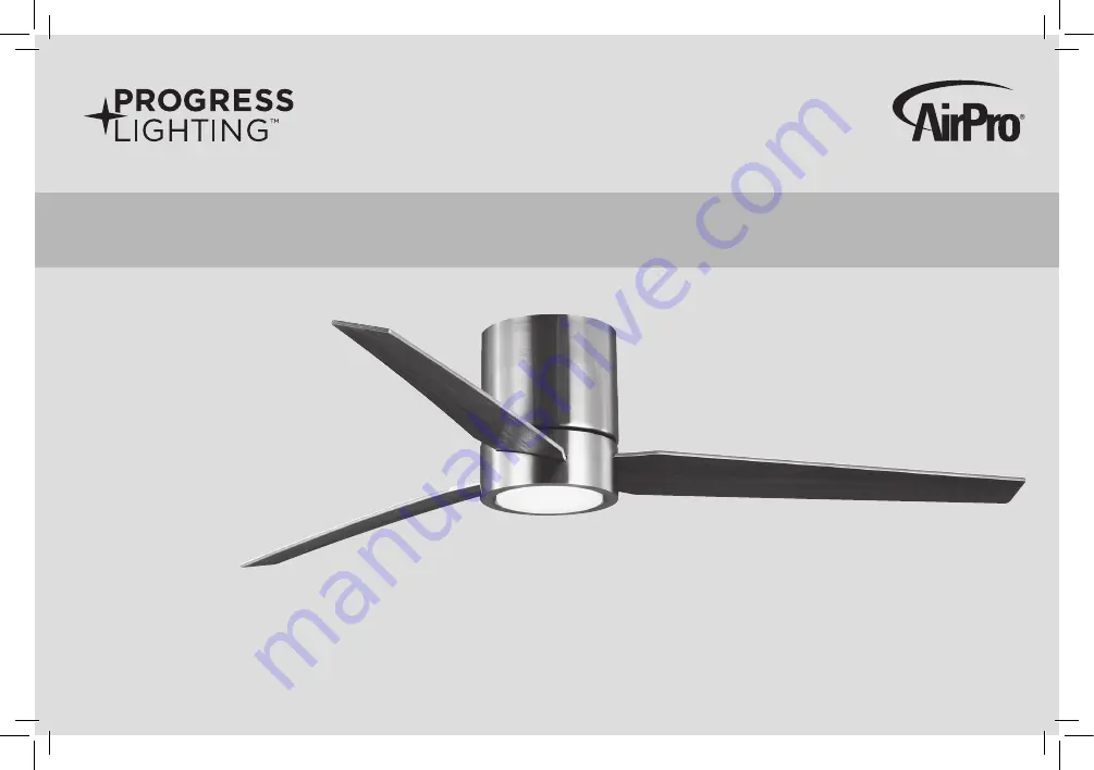 Progress Lighting AirPro P2588 Installation Manual Download Page 1