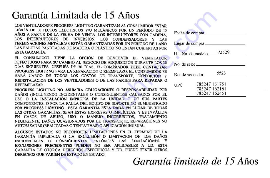 Progress Lighting P2529 Installation Manual Download Page 16