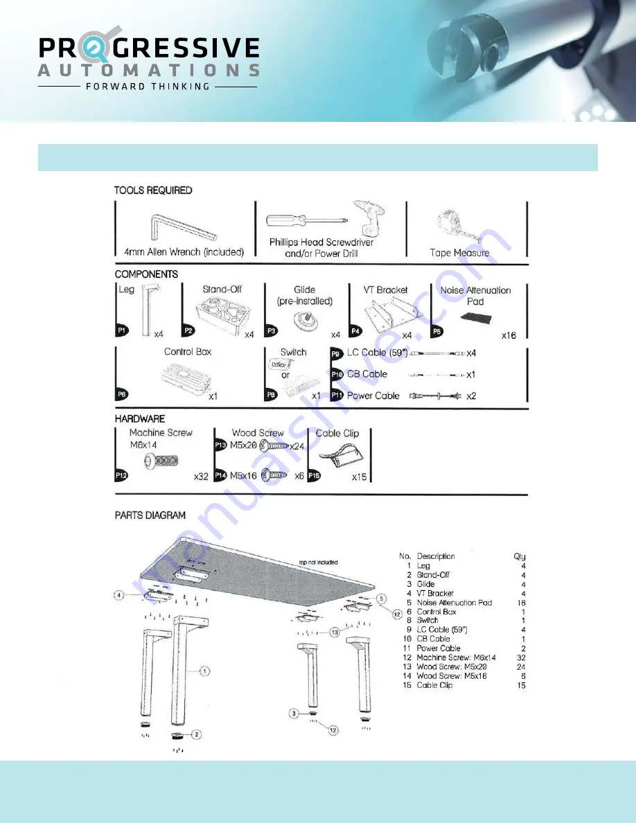 progressive automations FLT-04 Assembly Instructions Download Page 3