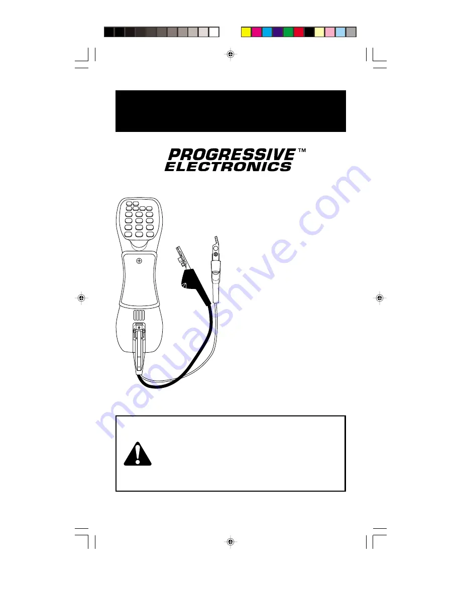 Progressive Electronics PE395 Instruction Manual Download Page 1