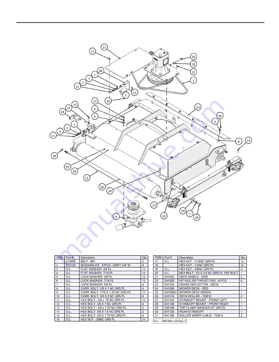 Progressive Turf Equipment TDR-X Operator'S Manual & Parts List Download Page 55