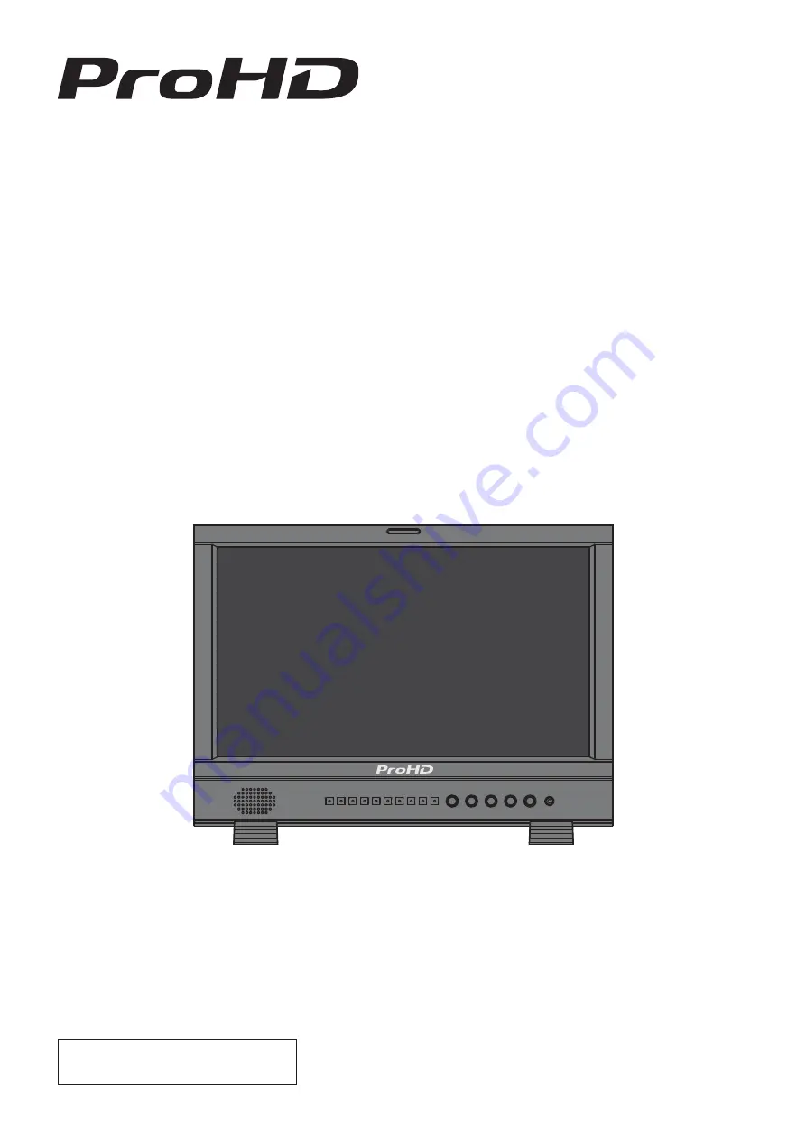 ProHD DR-N17F Instruction Manual Download Page 1