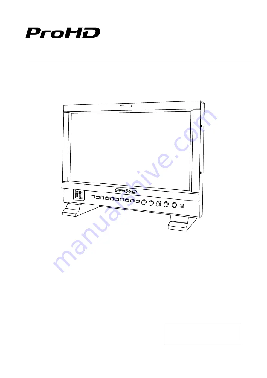 ProHD DT-X16H User Manual Download Page 1