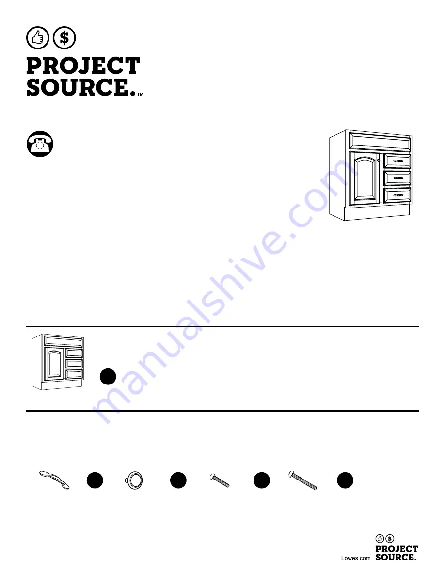 Project Source V26031-PS Скачать руководство пользователя страница 1