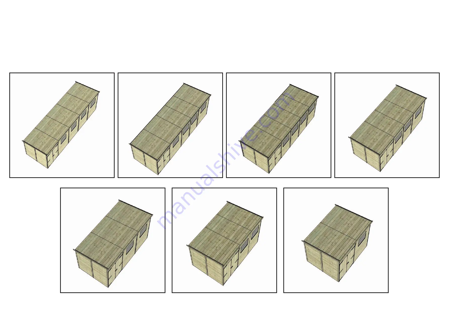 Project Timber 20x6 Hobbyist Windowed Pent Shed Скачать руководство пользователя страница 7