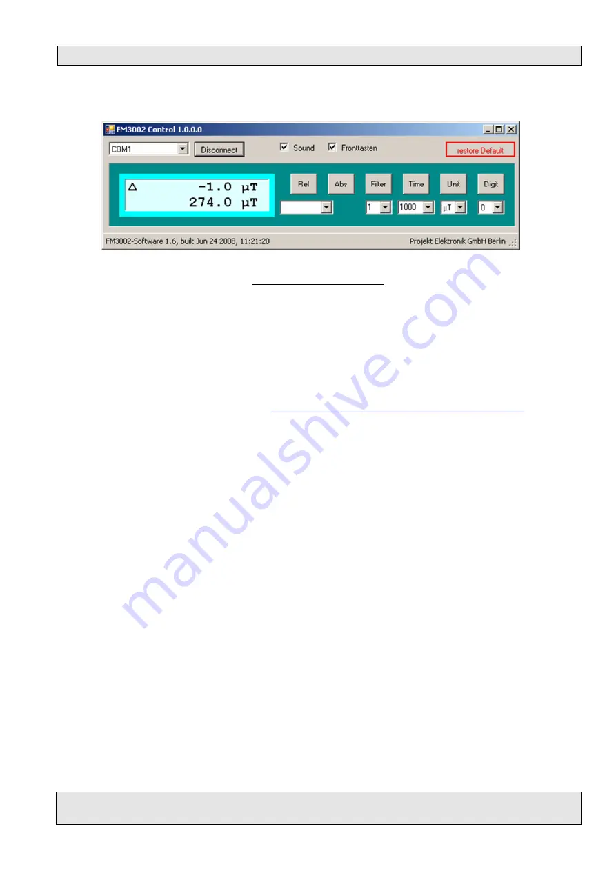 Projekt Elektronik FM 3002 Operating Manual Download Page 26